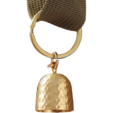 Cloche décorative en laiton vintage – petite taille (18 cm), idéale pour entrée, jardin, bureau ou décoration festive