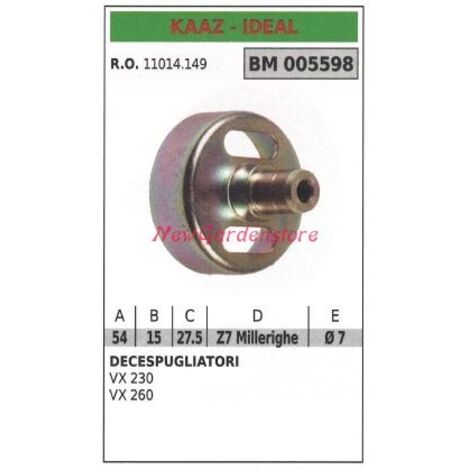 Cloche d'embrayage KAAZ débroussailleuse VX 230 260 005598