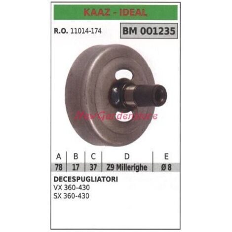Cloche d'embrayage KAAZ débroussailleuse VX 360 430 SX 360 430 001235