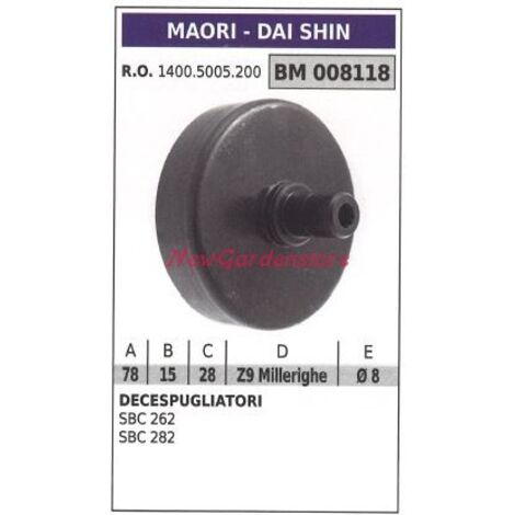 Cloche d'embrayage MAORI débroussailleuse SBC 262 282 008118