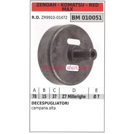 Cloche d'embrayage ZENOAH débroussailleuse cloche haute 010051