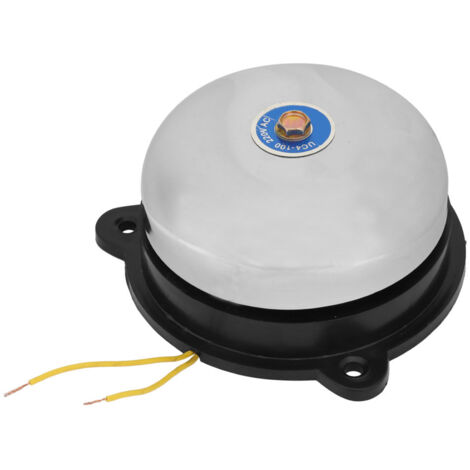 Cloche Électrique 4 pouces en Acier Inoxydable 220V 10W, Type à Percussion Interne sans Étincelle pour Signal Sonore