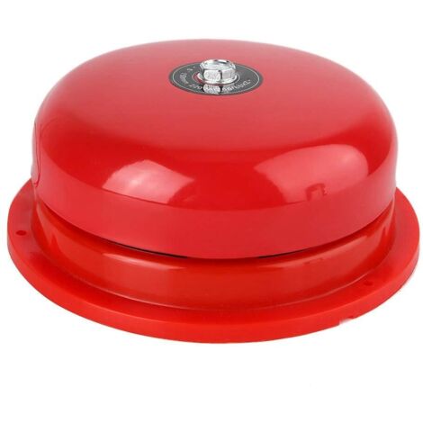 Cloche électrique en acier inoxydable 100db de type grève interne de 6 pouces en acier pour alarme incendie, évacuation d'urgence, sonnette d'alarme école et gare(24V)