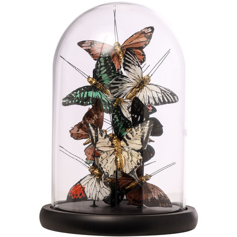 Papillon monarque décoration verre soufflé Sapin Noël