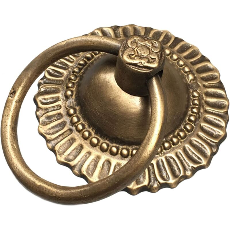 Cloche et heurtoir de jardin Heurtoir de porte d'entrée de porte de clôture de jardin en laiton, matériel de porte de meubles traditionnels rétro