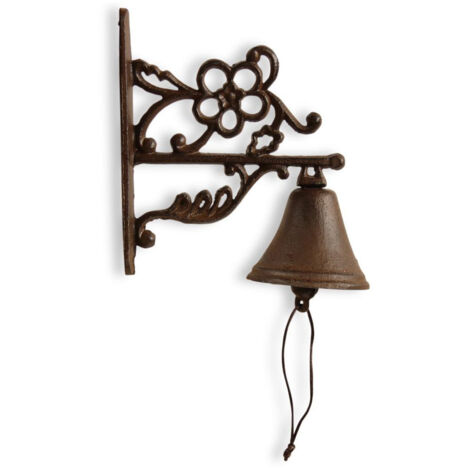 Cloche fonte - Fonte - Marron - Décoration d'Autrefois