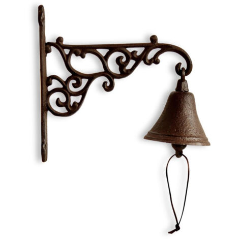 Cloche fonte - Fonte - Marron - Décoration d'Autrefois