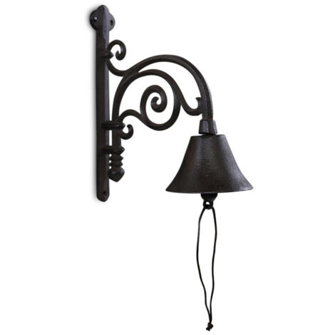 Cloche fonte - Fonte - Marron - Décoration d'Autrefois