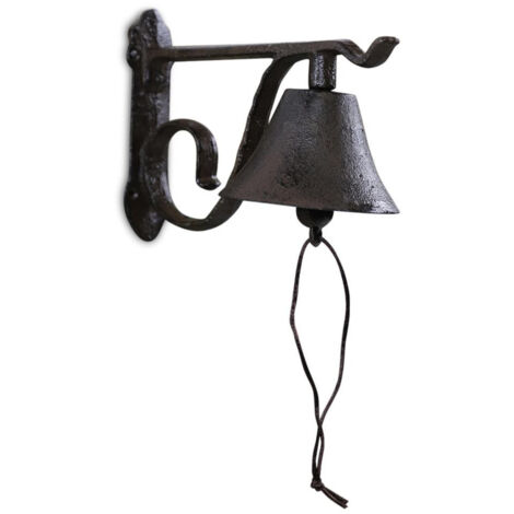 Cloche fonte - Fonte - Marron - Décoration d'Autrefois