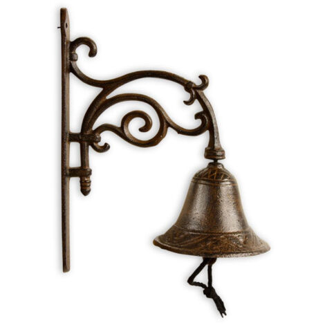 Cloche Fonte Marron 20.5x11.5x25.5cm