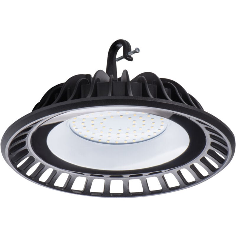 Cloche Highbay led 50W étanche IP65 rond ∅240mm Noir - Blanc Naturel 4000K