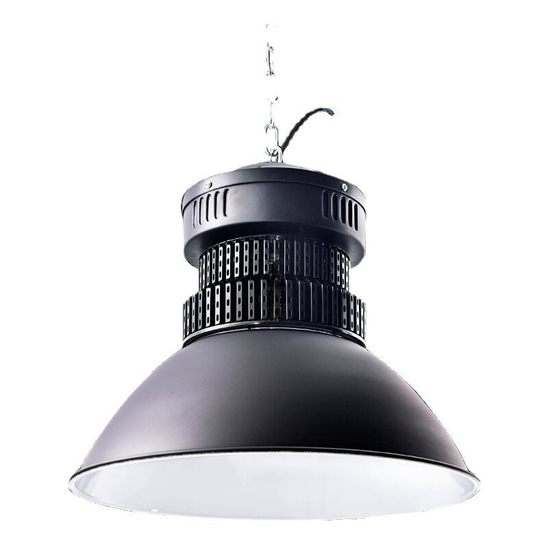 Rapanda - Cloche led Industrielle 1500W noir - Blanc Froid (3000-6500K)