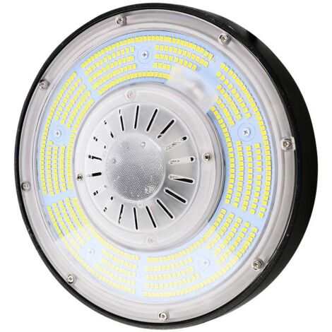 Cloche LED industrielle 200W 185LM/W UFO avec pilote MeanWell 360° 4000K IP65 Dimmable ( 1-10V )