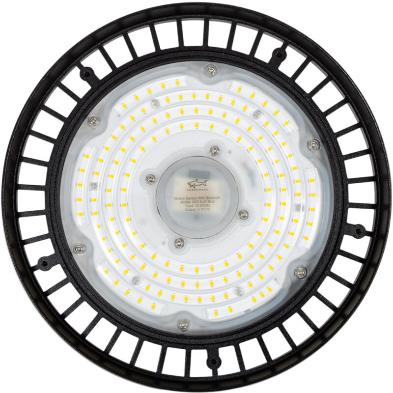 Cloche led Industrielle ufo 100W 170lm/W lifud smart Détecteur de Présence 5000K Capteur de mouvement radar + Bluetooth Blanc froid