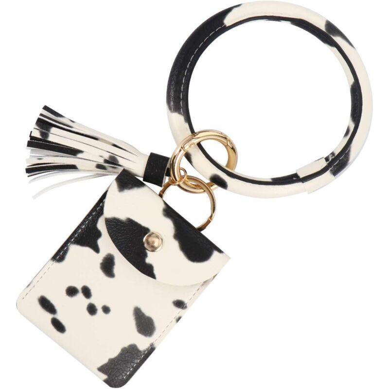 Porte-clés vache avec poche