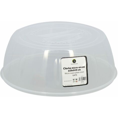 Cloche micro ondes en plastique 26x9cm