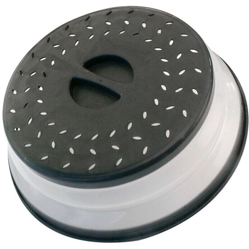 Cloche Micro Ondes-sans BPA-Couvercle Micro-Ondes 3en1-Cloche pour Micro Onde Retractable Anti Vapeur et Fonction Passoire-Accessoire Lave