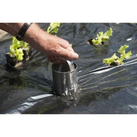 Cloche perforatrice avec poignée pour paillage 10 cm - Nature