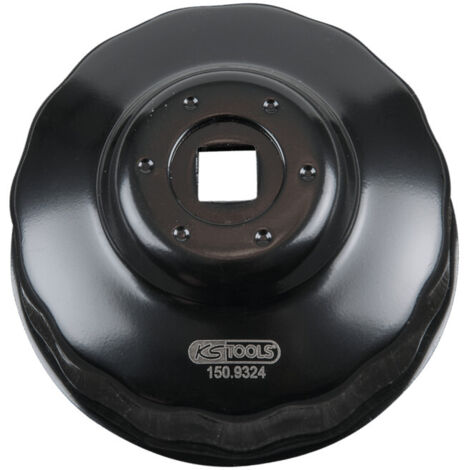 Kstools – Cloche pour filtre à huile 3/8'' – Diamètre 74/76 mm – 15 cannelures – Compatible Ford, Opel, Volkswagen, Audi, Mercedes