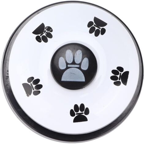 Cloches d'entraînement pour Animaux de Compagnie, Cloche d'entraînement au Pot pour Chien Cloche d'agilité pour Chien pour animalerie Domestique(Fond Noir et Couverture Blanche)