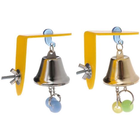 Clochettes multicolores pour faire ronger les dents des oiseaux chics