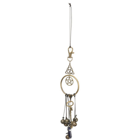 Clochettes Sorcières Anti-Stress - Clés Magiques Anciennes et Carillons Vents Décoratifs pour Porte
