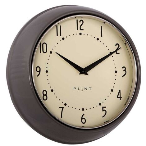 Clocks - Metal/Glass - L23 x W7 x H23 cm - Almost Black
