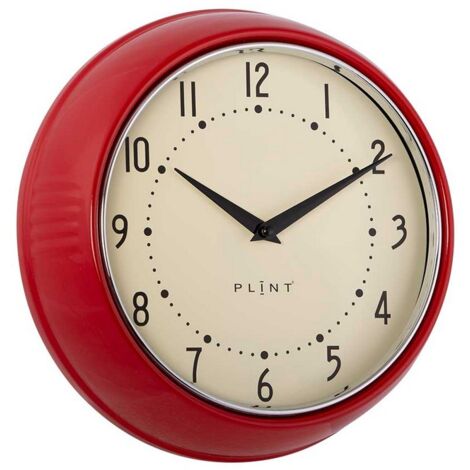 Clocks - Metal/Glass - L23 x W7 x H23 cm - Red