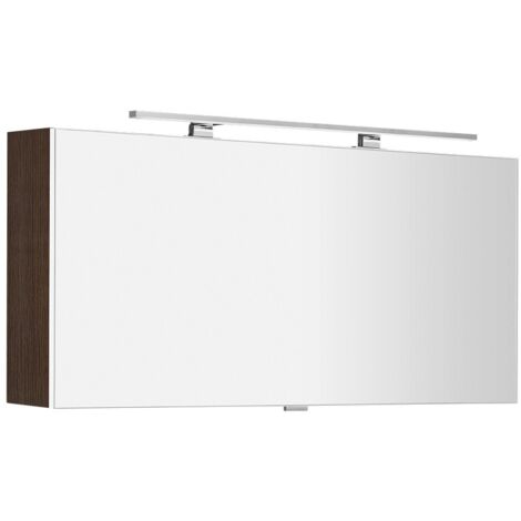 CLOE miroir armoire incl. Lumière LED, 120x50x18cm, Pine Rustic