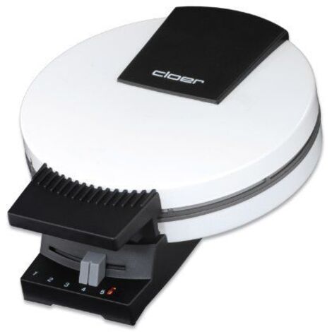 Cloer 271 Waffler Bianco 800 W 5 Livelli di Doratura