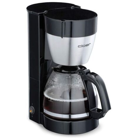 Cloer 5019 Macchina per Caffe' Semi Automatica con Filtro 10 Tazze Nero