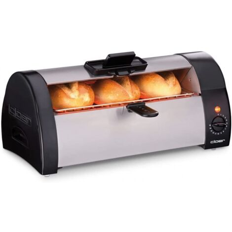 Cloer Brötchenbäcker 3080 Edelstahl-Schwarz