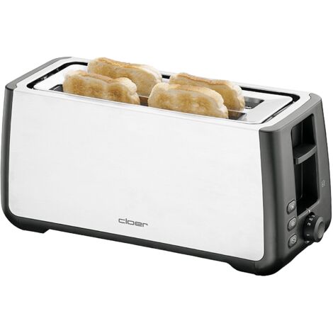 Cloer Toaster 3579 Edelstahl-Schwarz