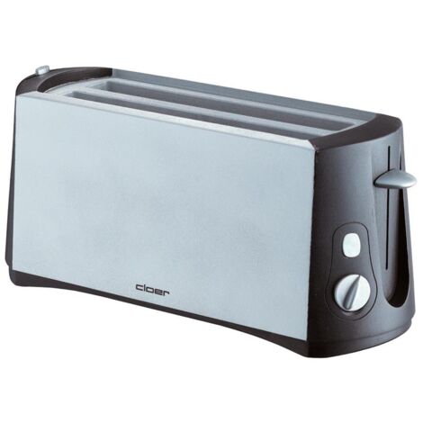 Cloer Toaster 3710 Silber-Schwarz
