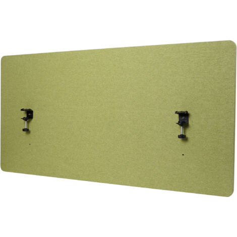 Cloison acoustique de bureau HWC-G75 - protection visuelle de bureau Tableau d'affichage - double paroi tissu/textile - 60x120c