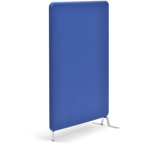 Cloison acoustique modulaire Softline - tissu, hauteur h.t. 1460 mm - largeur 1000 mm, coloris bleu - Coloris cloison: bleu