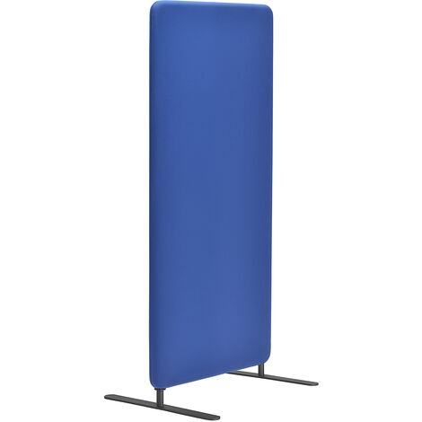 Cloison acoustique modulaire Softline - tissu, hauteur h.t. 1800 mm - largeur 800 mm, bleu - Coloris cloison: bleu