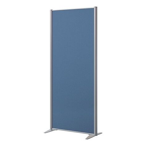 Cloison acoustique pleine tissu bleu B-Zen - L 81 x H 180 cm - Maxiburo