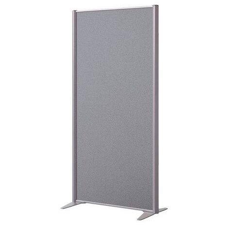 Cloison acoustique pleine tissu gris B-Zen - L 81 x H 160 cm - Maxiburo