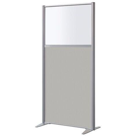Cloison B-Zen acoustique mixte gris H160 - L82 cm