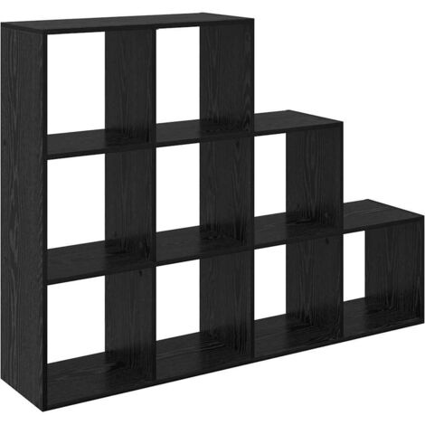 Cloison Bibliothèque  Armoire à livres Chêne noir 137,5 x 29 x 103,5 cm