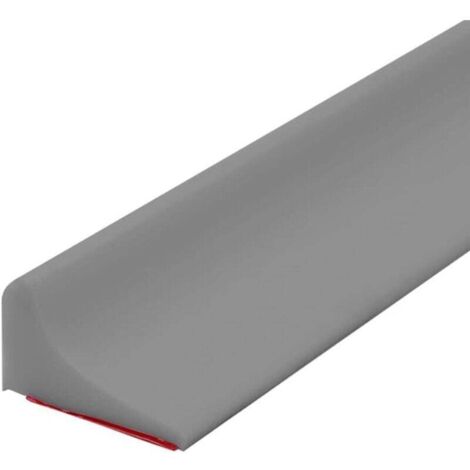 Cloison de douche pliable et étanche, bande d'étanchéité autocollante pour seuil de douche, 2 m (gris)