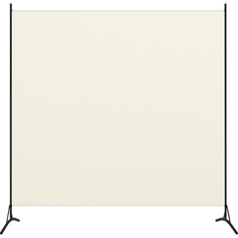 Cloison de séparation 1 panneau Blanc crème 175x180
