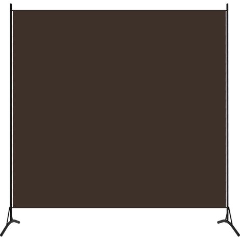 Cloison de séparation 1 panneau Marron 175x180