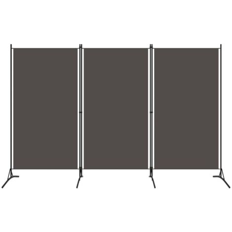 Cloison de séparation 3 panneaux Anthracite 260x180