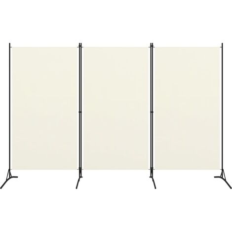 Cloison de séparation 3 panneaux Blanc 260x180 cm