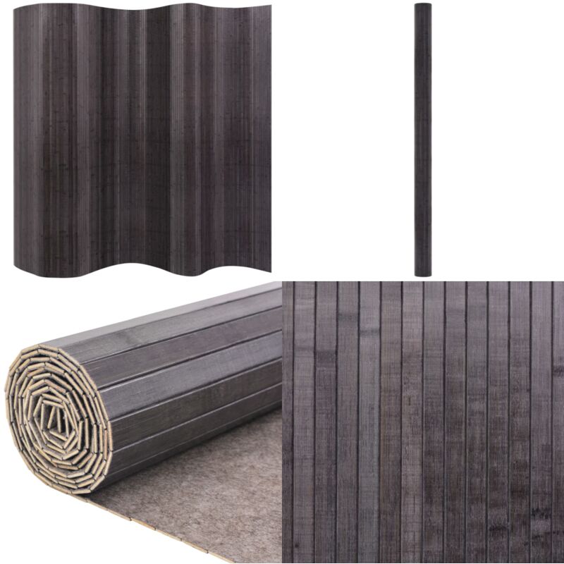 Cloison de séparation Bambou Gris 250 x 165 cm - Cloison De Séparation - Diviseur De Pièce - Écran D'intimité - Bambout - Décoratif - Home & Living