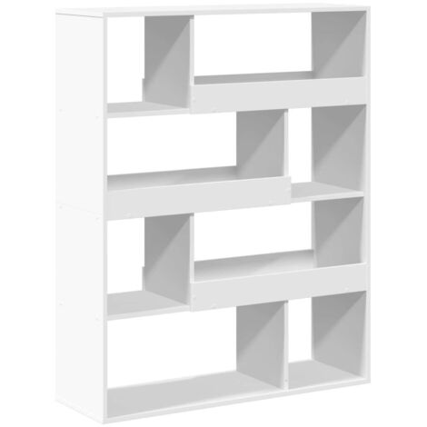 Cloison de séparation blanc 100x33x125,5 cm bois d'ingénierie