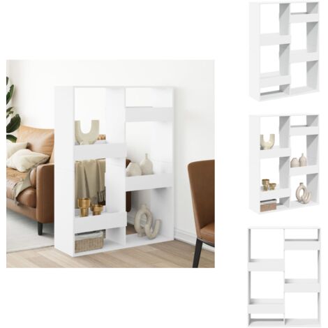 Cloison de séparation blanc 100x33x135 cm bois d'ingénierie - Cloison De Séparation - Cloisons De Séparation - Séparateur De Pièce - Cloison De Bureau