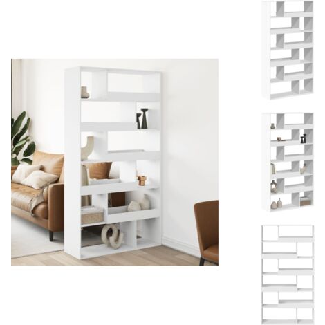 Cloison de séparation blanc 100x33x187,5 cm bois d'ingénierie - Cloison De Séparation - Cloisons De Séparation - Séparateur De Pièce - Cloison De Bureau